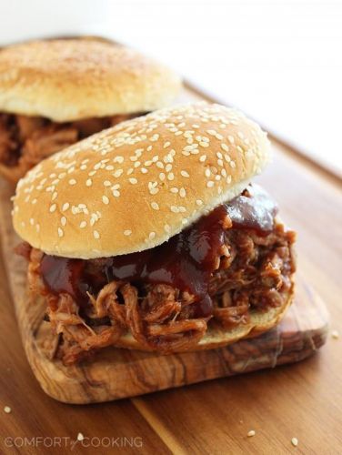 BBQ pulled pork sandwiches