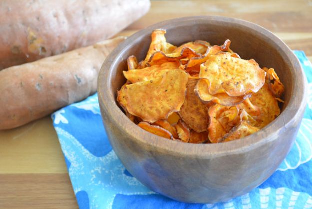 BBQ sweet potato chips