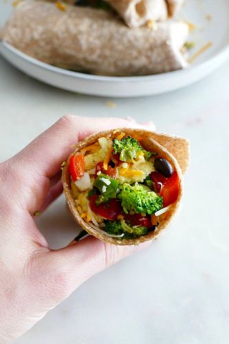 Make Ahead Veggie Burritos