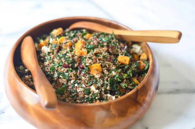 Squash, Quinoa, and Kale Salad