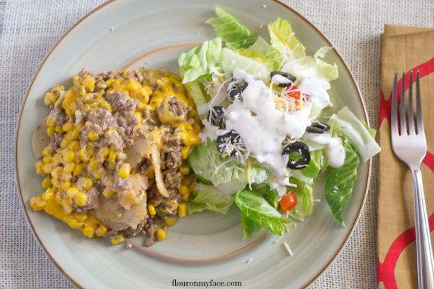 Beefy Ranch Potato Casserole