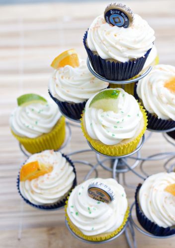 Blue Moon and Corona cupcakes