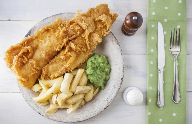 Beer-battered fish 'n' chips