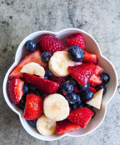 Berries and Banana Fruit Salad