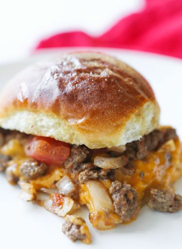 Baked Cheesy Beef Sandwich