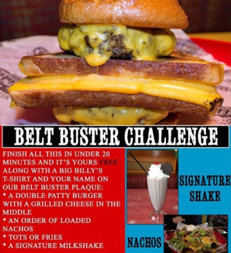 South Carolina - Big Billy's Burger Joint Belt Buster Challenge