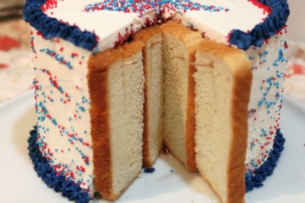 Save Your Leftover Birthday Cake With Bread And Toothpicks