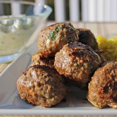 Bison Meatballs with Homemade Tzatziki