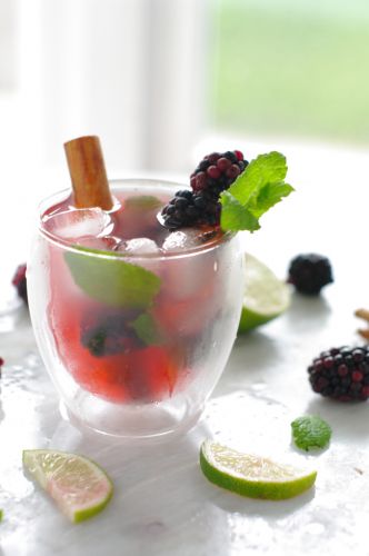 BLACKBERRY GINGER MOCKTAIL