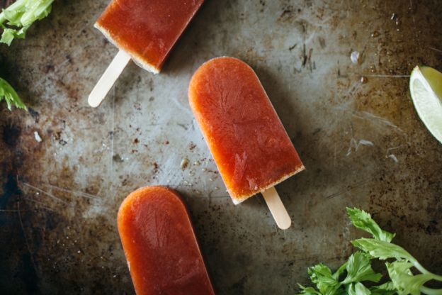 Bloody Mary Popsicles