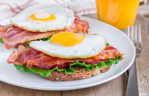 Upgraded open-faced BLT