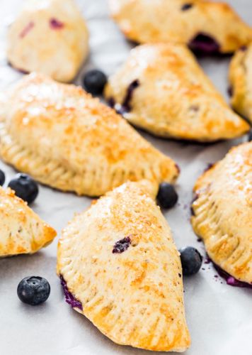 Blueberry goat cheese empanadas