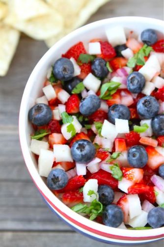 Blueberry, Strawberry & Jicama Salsa