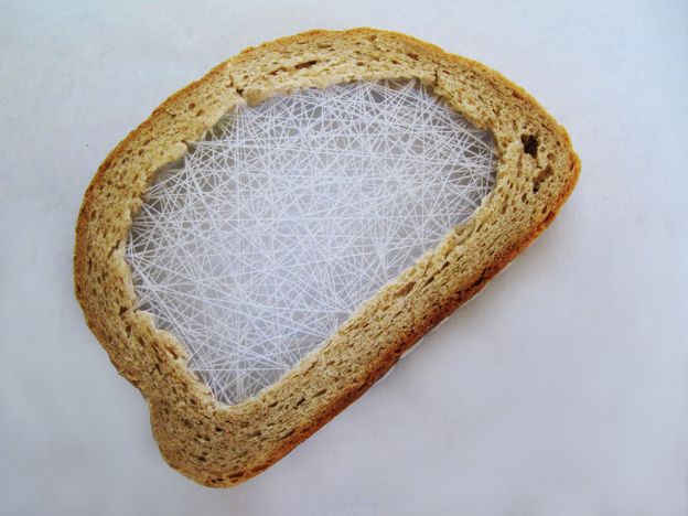 embroidered bread