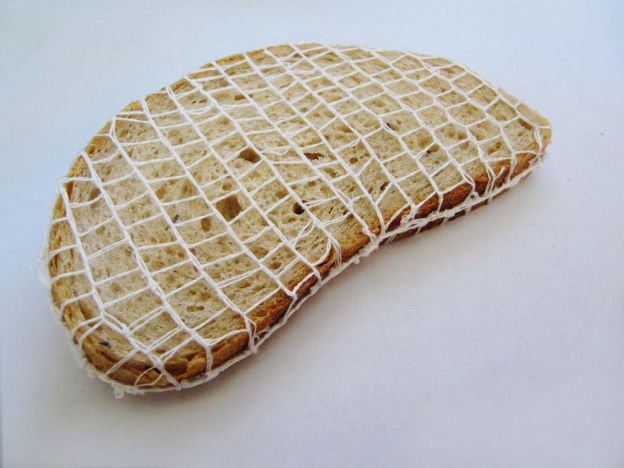 embroidered bread