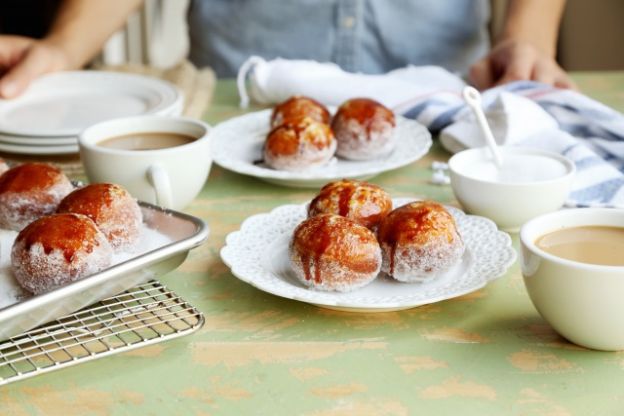 Brown butter brûléed doughnut holes