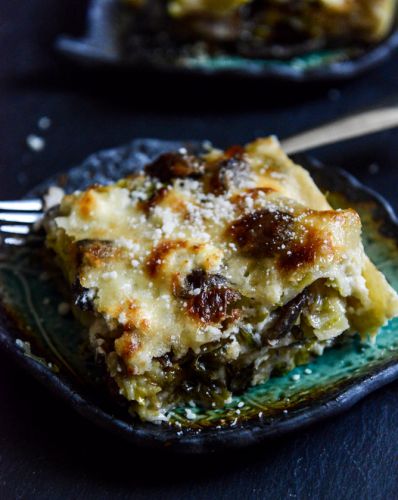 Cheesy Brussels Sprouts Lasagna