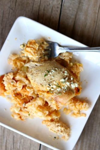 Buffalo Rice And Chicken Casserole