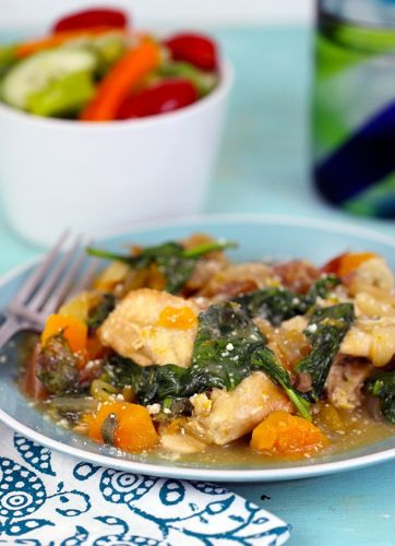 Chicken and butternut squash slow cooker recipe