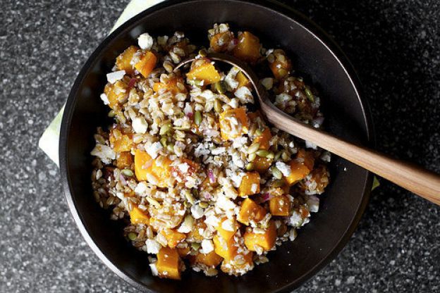 Butternut Squash Salad With Farro and Pepitas