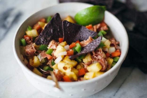 Grilled Pineapple and Prosciutto Salsa