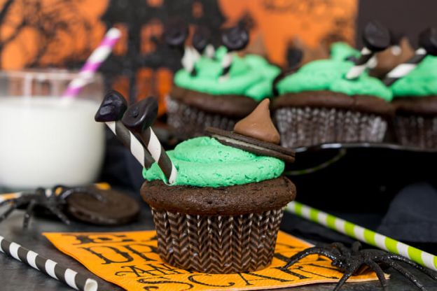 Melted Witch Cupcakes