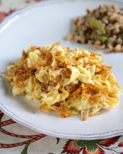 French Onion CHicken Noodle Casserole