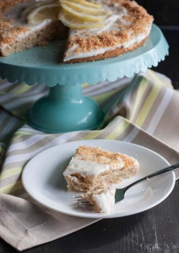 Vegan Toasted Coconut and Lemon Cake