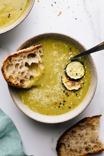 Creamy Parmesan Zucchini Soup