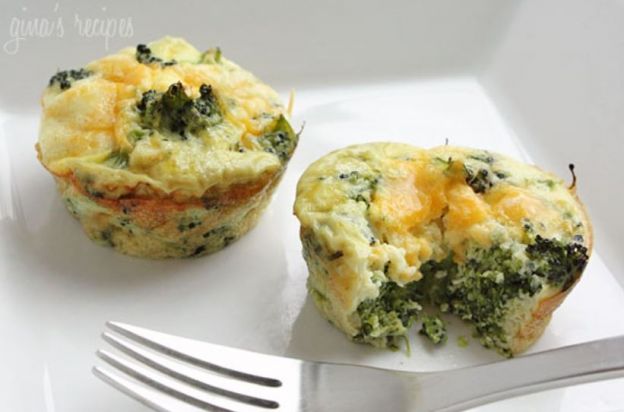 Broccoli And Cheese Mini Egg Omelets