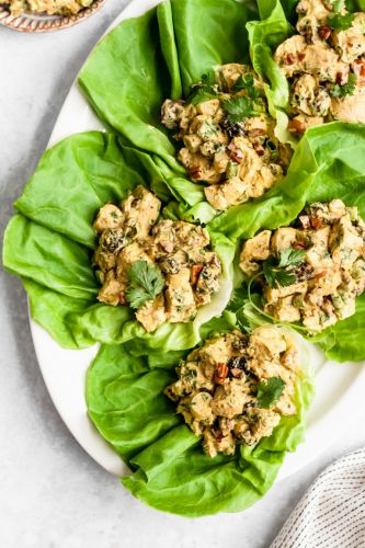 15-Minute Healthy Moroccan Greek Yogurt Chicken Salad