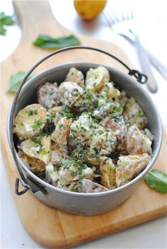 Lemony Roasted Potato Salad