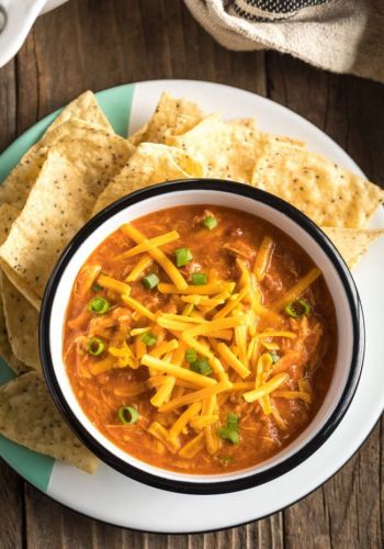 5-Ingredient Cheesy Chicken Chili