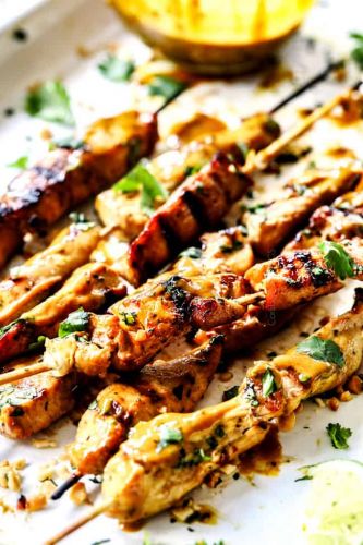 Satay Gai (Chicken Satay with Peanut Sauce)