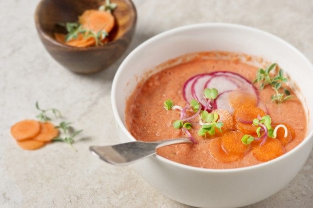 Watermelon tomato soup