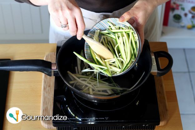 Cook the courgette