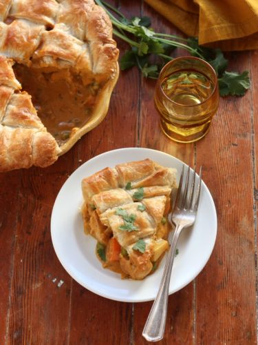 COconut Curry Chicken Pot Pie