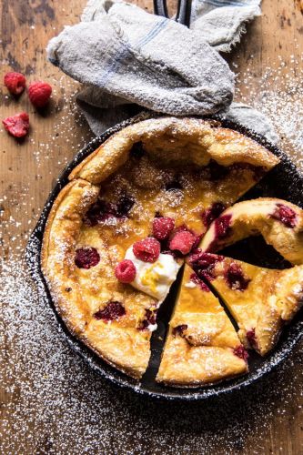 raspberry lemon ricotta dutch baby