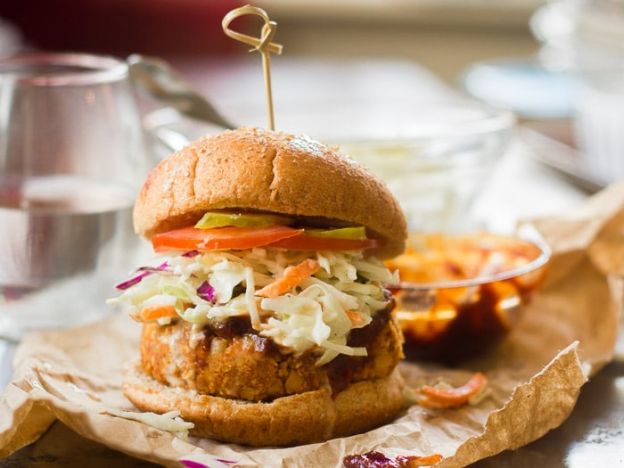 Barbecue Chickpea Burgers