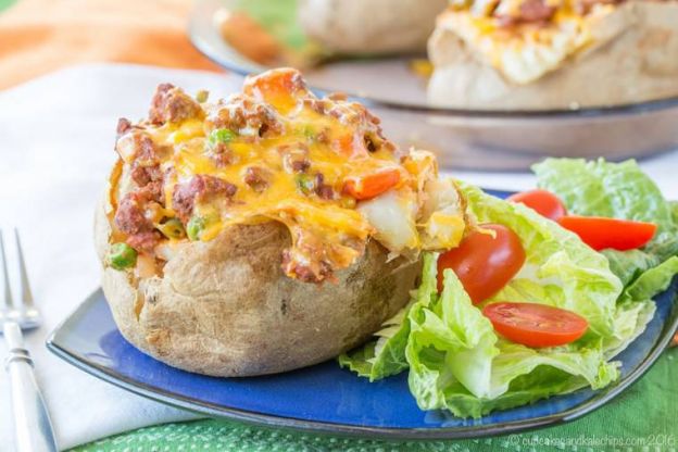 Shepherd's Pie Loaded Baked Potato