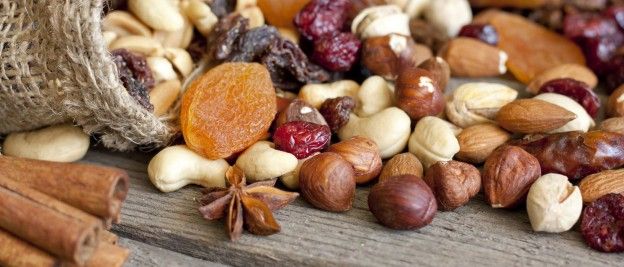 Dried fruits and nuts