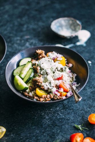 Grain-Free Mediterranean Lamb Bowl