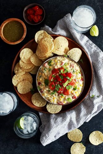 Slow Cooker Salsa Verde Corn Dip