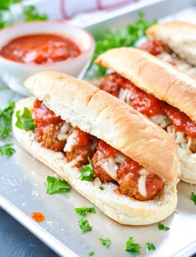 5-Ingredient Dump-and-Bake Meatball Subs