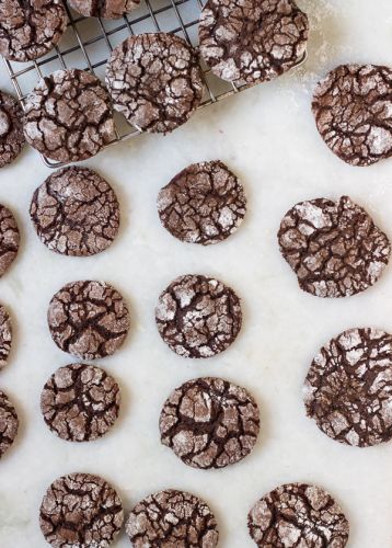 Eggless Whole Wheat Crinkle Cookies