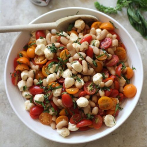 Caprese White Bean Salad