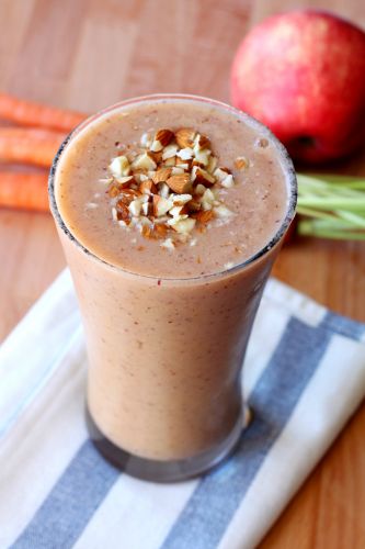 Carrot Apple Protein Powder Smoothie