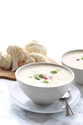 Slow Cooker Cauliflower Ham & Cheese Soup