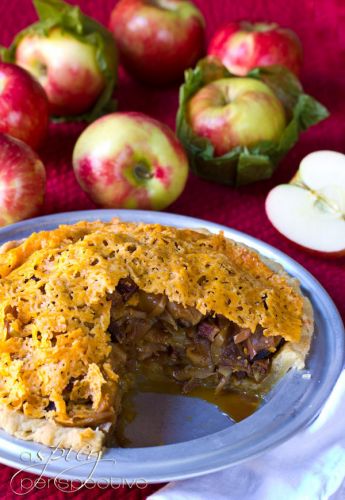 Apple Bacon Pie with Cheddar Crust