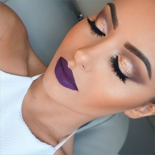 Purple lips